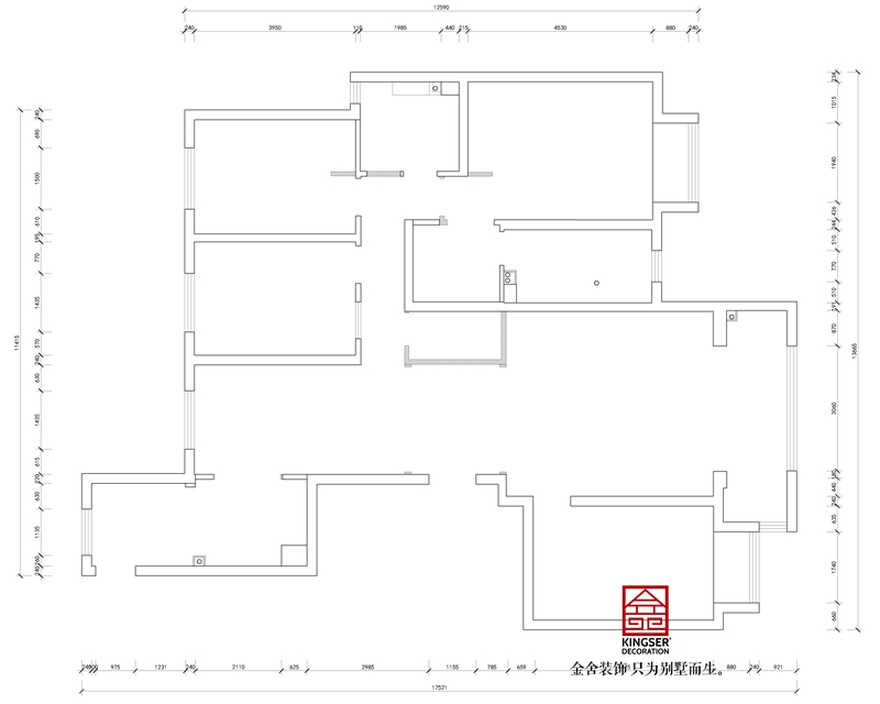 東南智匯城191平米戶型墻體新建圖